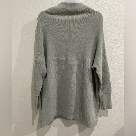 Free People Ottoman Slouchy Sweater Oversized Ribbed Boho Neutral Lounge Chic - Picture 8 of 8